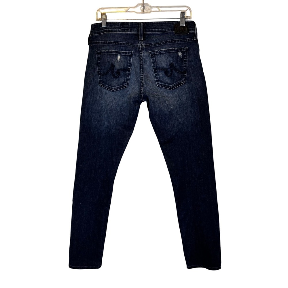 AG Adriano Goldschmied Nolan Relaxed Slim Jeans Women 28R Distressed USA - Picture 3 of 10
